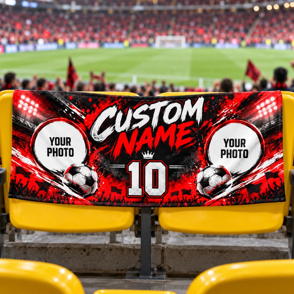 1PCS Custom Soccer Fan Towel P - огляд і ціна Party Games Name