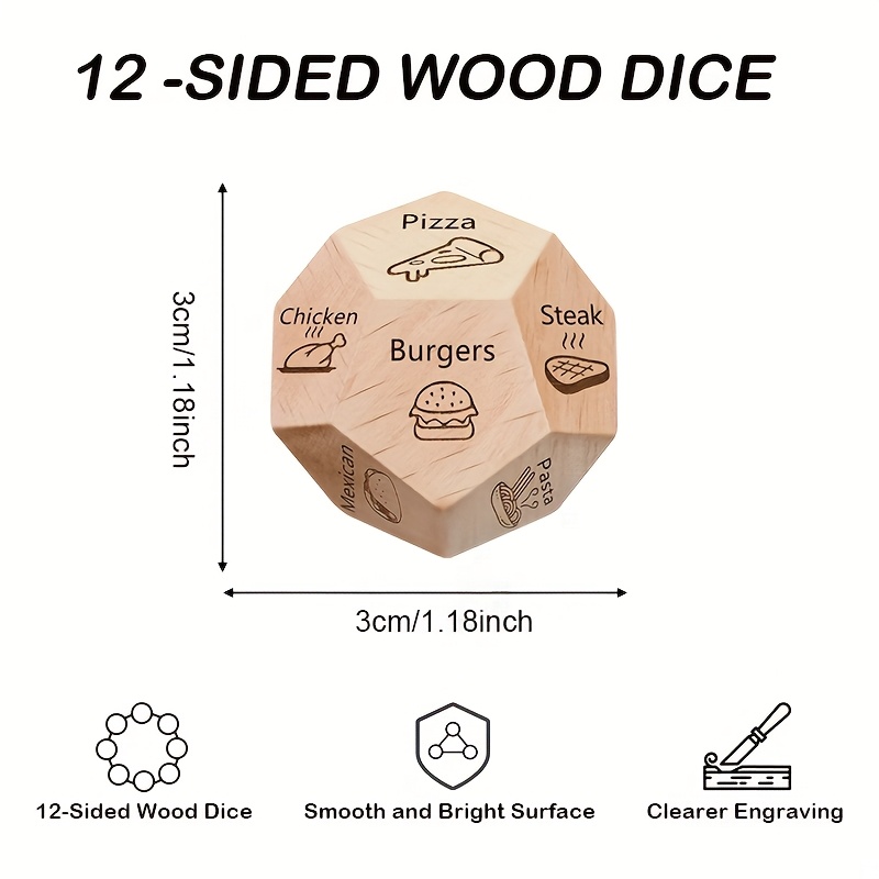 Dining Dice Board Game-12-Side - огляд і ціна Party Games Night